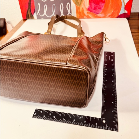 Valentino Garavani Brown Monogram Tote - Picture 6 of 15